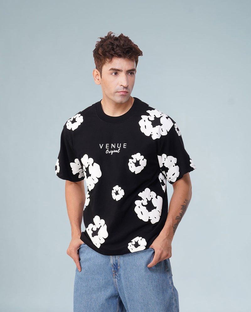 Pop Vibe Oversized Tee – Midnight Butter