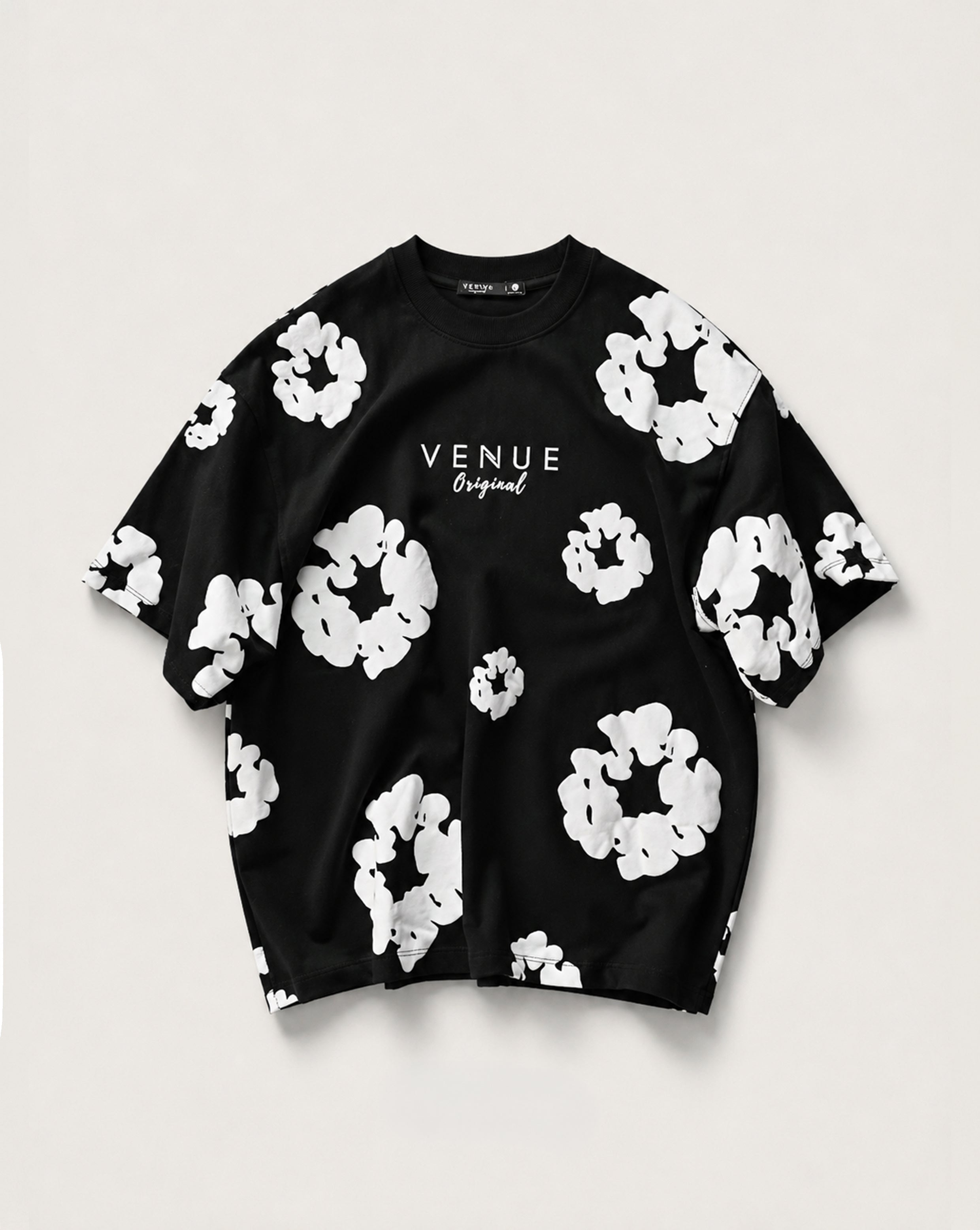 Pop Vibe Oversized Tee – Midnight Butter